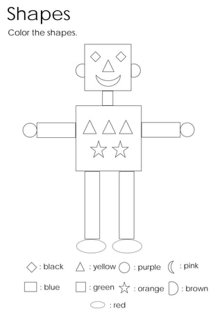 esl kindergarten worksheet