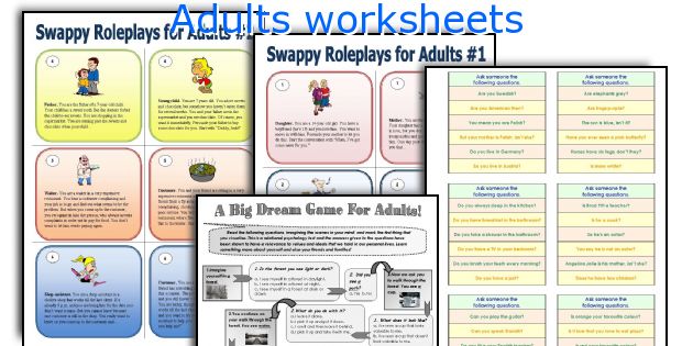 esl printable worksheet for adults
