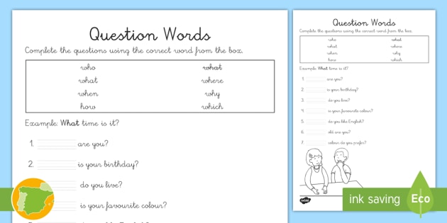 esl printouts