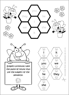 esl pronoun worksheet