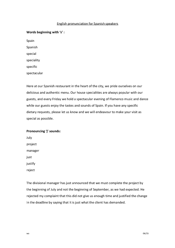 esl pronunciation worksheet