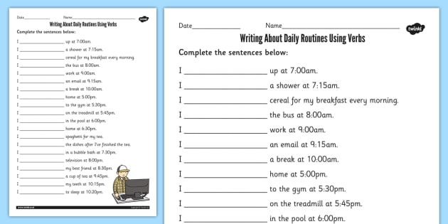 esl verbs worksheet