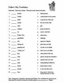 esl vocabulary worksheet for adults
