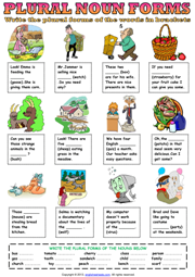 esl worksheet nouns