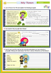 esl writing worksheet