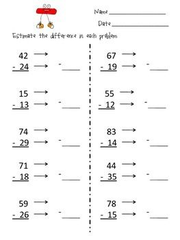 Estimating Differences | Teaching third grade math, Third grade ...