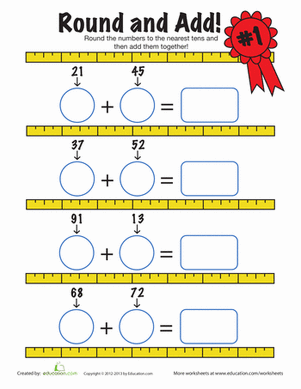 Estimating Sums | Interactive Worksheet 