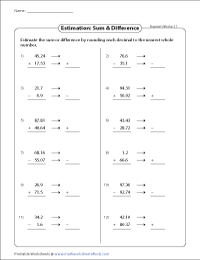 estimating fractions worksheet 5th grade