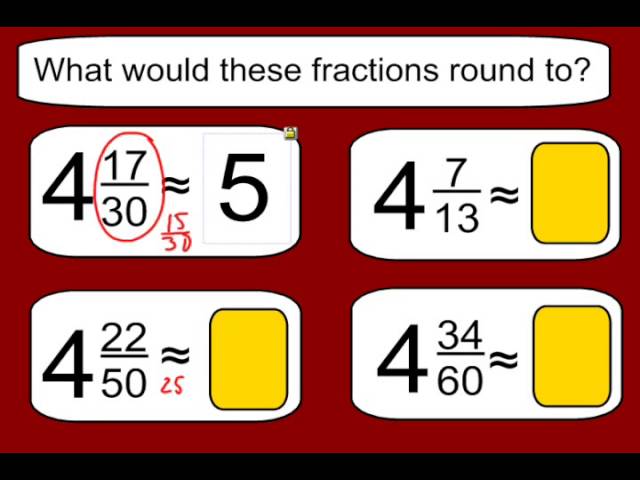 Estimating Sums and Differences with Fractions