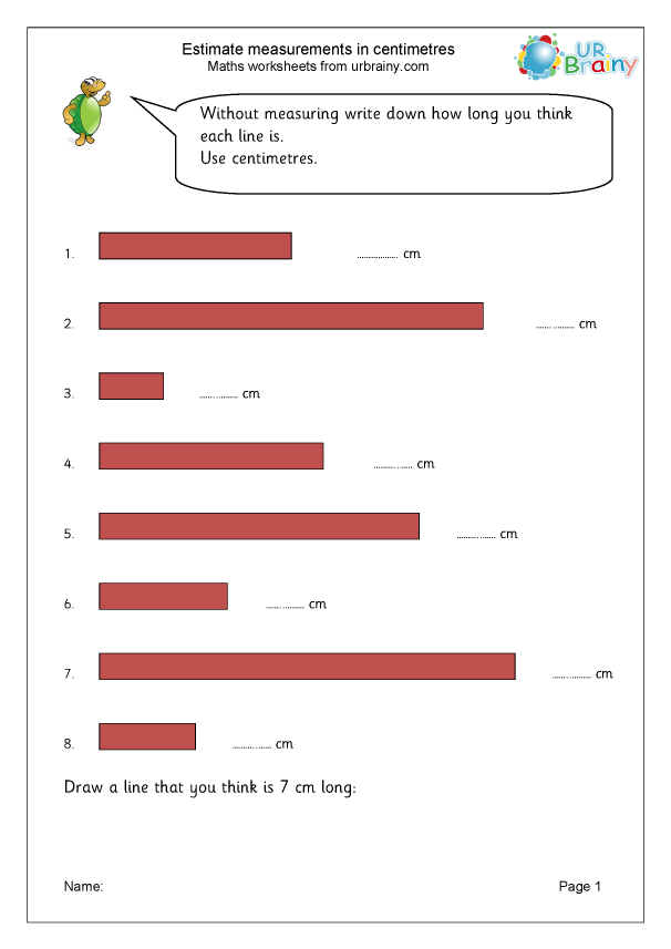 Measuring length (5) - Measurement Maths Worksheets for Year 1 ...