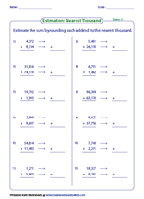 Estimation Worksheets