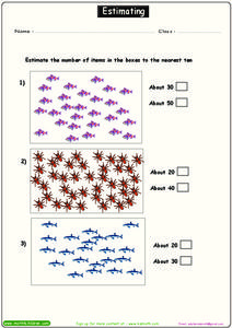 Estimating Worksheet for 2nd Grade | Lesson Planet