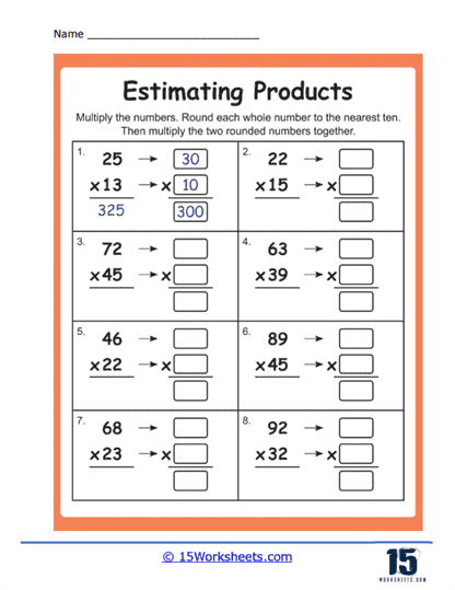 Estimating Products Worksheets - 15 Worksheets Library