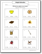 Weight Worksheets