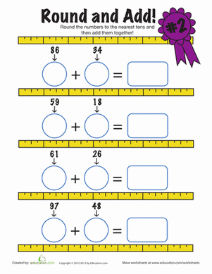 Estimate Sums | Worksheet 