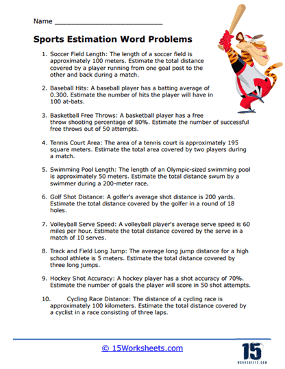 Estimation Word Problems Worksheets - 15 Worksheets Library