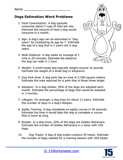 Estimation Word Problems Worksheets - 15 Worksheets Library