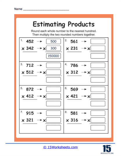 Estimating Products Worksheets - 15 Worksheets Library