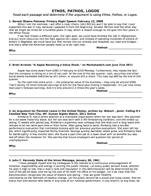 ethos pathos and logos worksheet