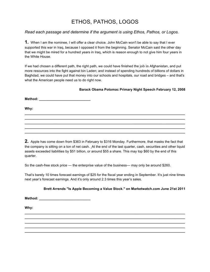 Ethos Pathos Logos Form ≡ Fill Out Printable PDF Forms Online