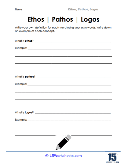 ethos pathos logos worksheet answers