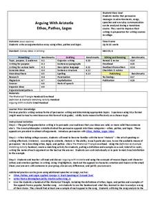 Teaching Ethos Pathos Logos Lesson Plans &  Worksheets