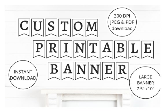 etsy printable banner