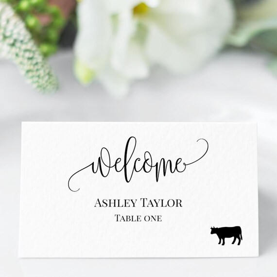 etsy printable escort cards