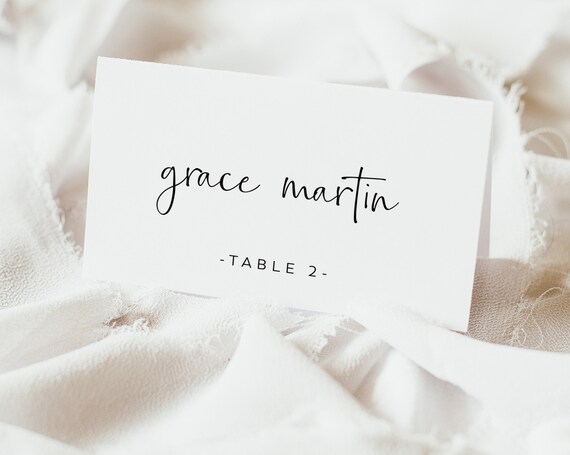 etsy printable escort cards