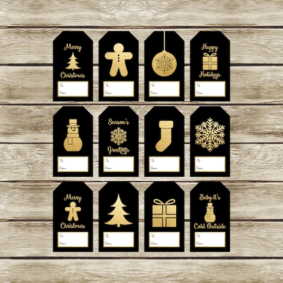 etsy printable gift tags