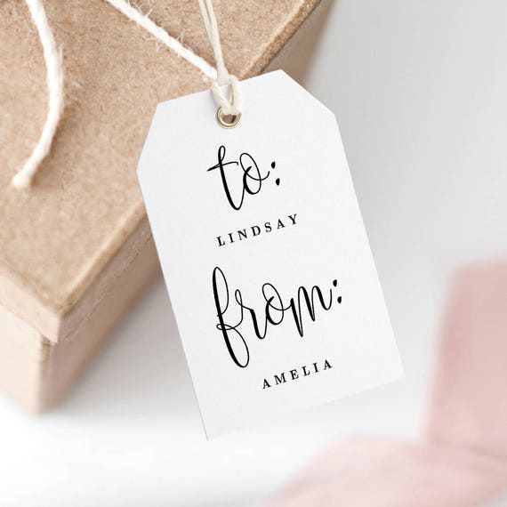 etsy printable gift tags