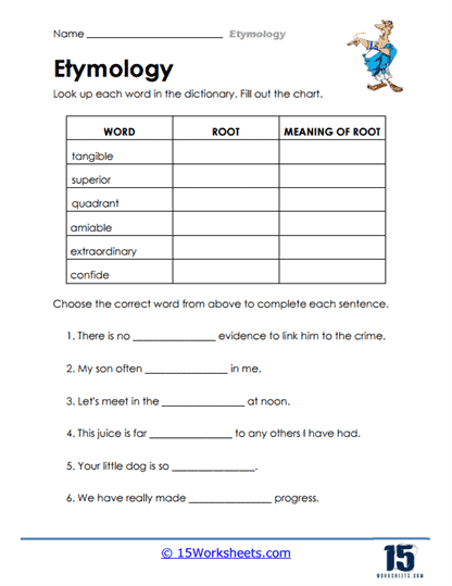 Etymology Worksheets - 15 Worksheets Library