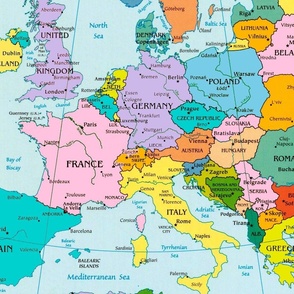 europe map printable version