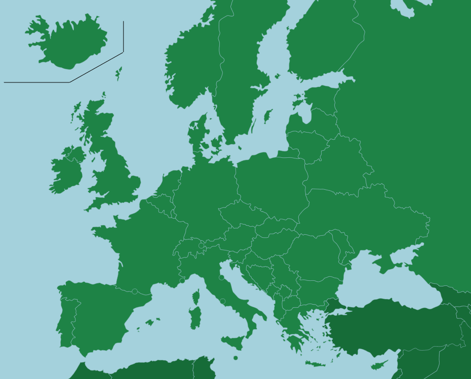 Europe: Countries - Map Quiz Game - Seterra