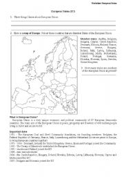 european union worksheet