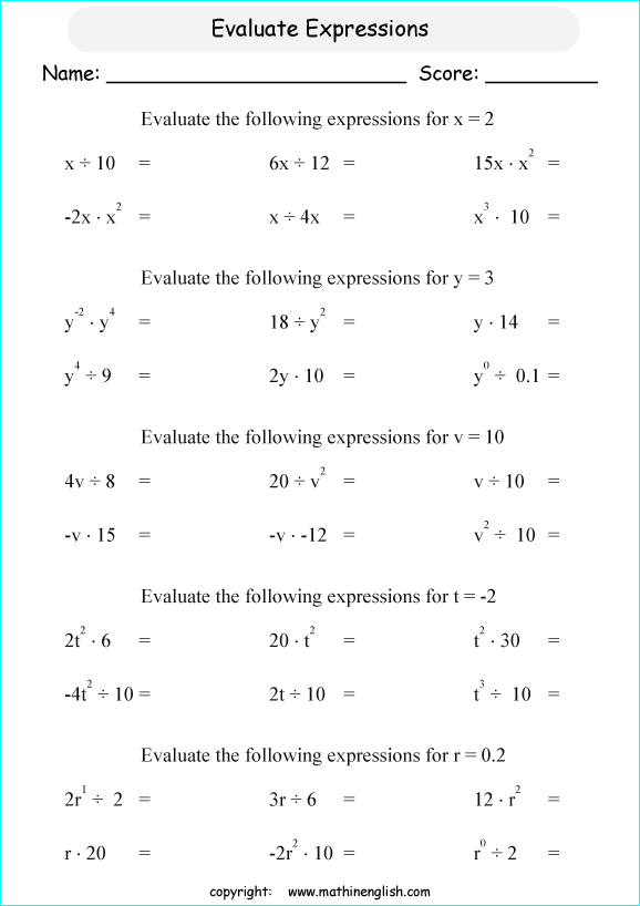 Printable primary math worksheet for math grades 1 to 6 based on ...
