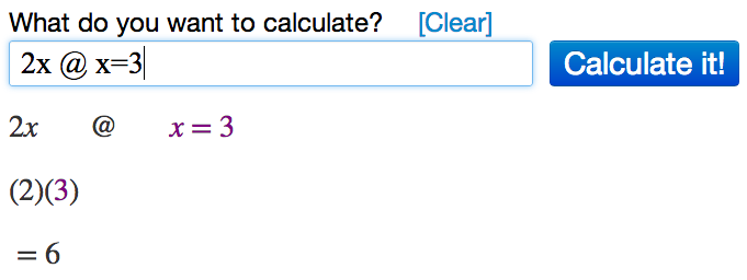Evaluating Expressions Using Algebra Calculator - MathPapa
