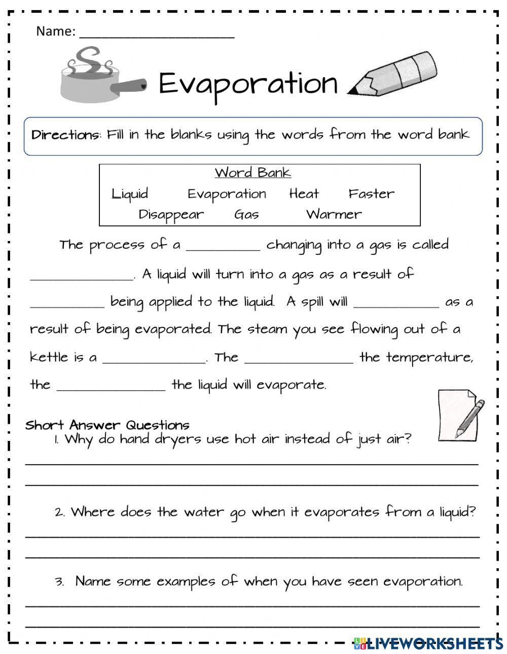 Matter Changes Science WorkSheets Worksheets Library