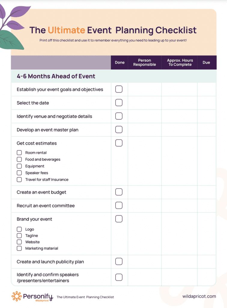 The Event Planning Checklist Used By Top Event Planners Worksheets The Event Planning Checklist Used By Top Event Planners Worksheets