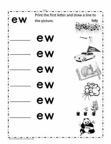 ew Words Worksheet Worksheets