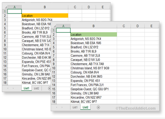 Microsoft Excel Tips - View Two Worksheets From The Same Workbook ...