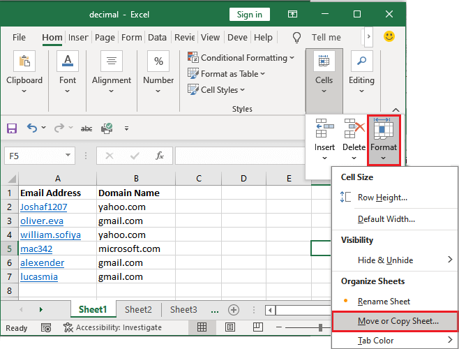 How to merge sheets in excel - javatpoint