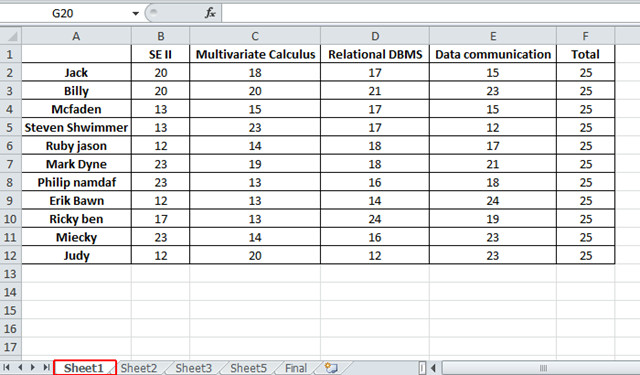 Excel 2010: Merge Spreadsheets Using Consolidate Data