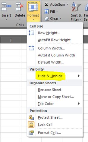 excel 2010 unhide worksheet