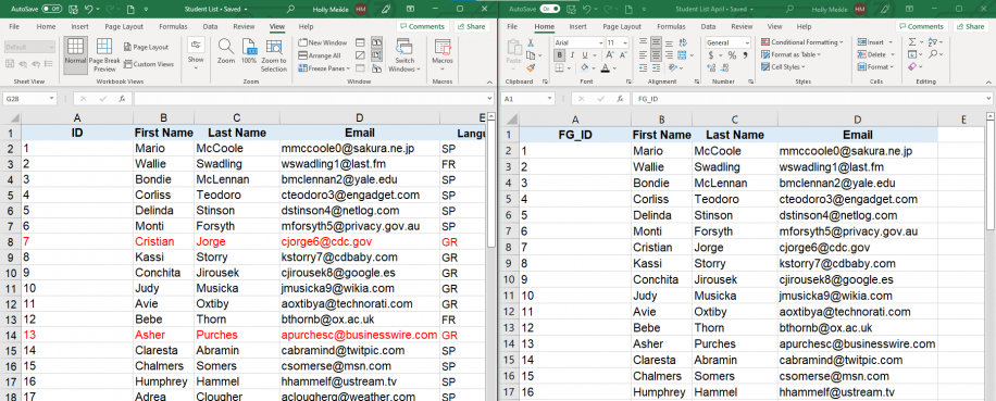 How to Compare Two Excel Sheets (for differences) - Worksheets Library