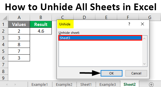 How to Unhide All Sheets in Excel? | Examples to Unhide Worksheets