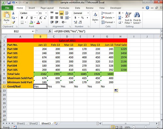 Using Functions in Excel 2010