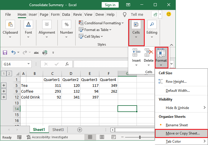 excel merge worksheet