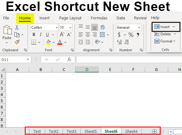 excel new worksheet