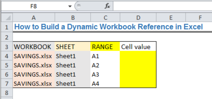 Excel formula: Dynamic workbook reference - Excelchat - Worksheets Library
